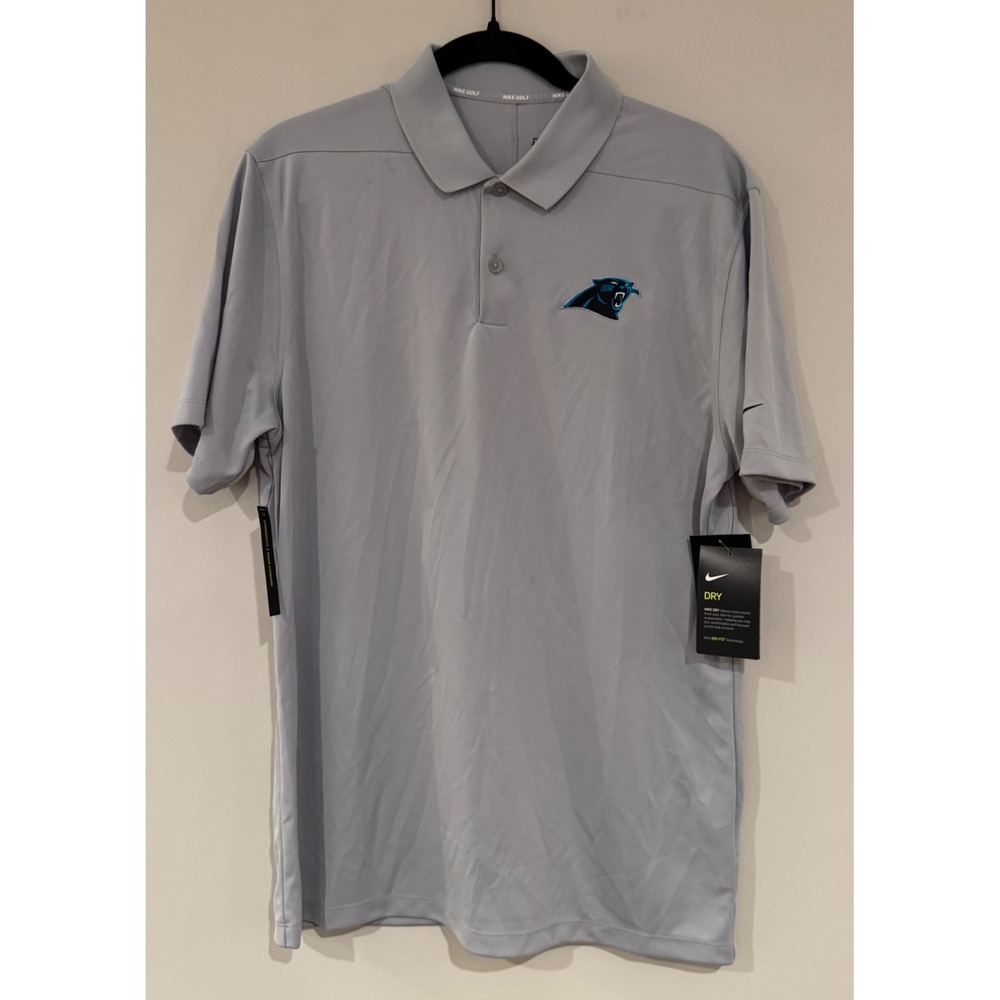Nike Carolina Panthers Golf Polo‎ Dri-FIT Performance Shirt Medium, NWT